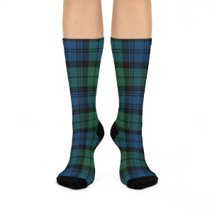 Chaussette Tartan Clan Campbell Green Check Plaid