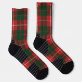Chaussette Tartan élégant vert rouge (Droite)