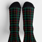 Chaussette Tartan (Noir, Vert & Rouge) (Haut)