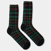 Chaussette Tartan (Noir, Vert & Rouge) (Droite)