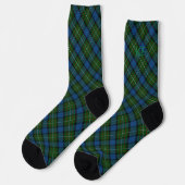 Chaussette Tartan officiel Fergusson avec monogramme / initia (Gauche)