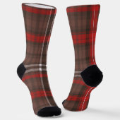 Chaussette Tartan Plaid Rouge Traditionnel Collection tendanc (Angulaire)