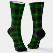 Chaussette tartan vert écossais MacArthur (Angulaire)