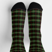 Chaussette Tartan vert rouge noir plaqué (Haut)