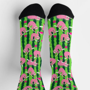 Chaussette Taureau rose 🦥
