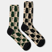 Chaussette Tchaikovsky Portrait style optique minimal (Droite)