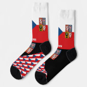Chaussette Tchèque, mode, drapeau tchèque, patriotique (Gauche)