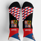 Chaussette Tchèque, mode, drapeau tchèque, patriotique (Haut)