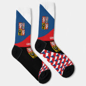 Chaussette Tchèque, mode, drapeau tchèque, patriotique (Droite)