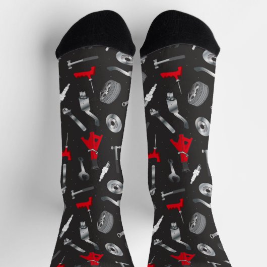 Chaussette Technicien en réparation automobile Funny Mechanic (Haut)