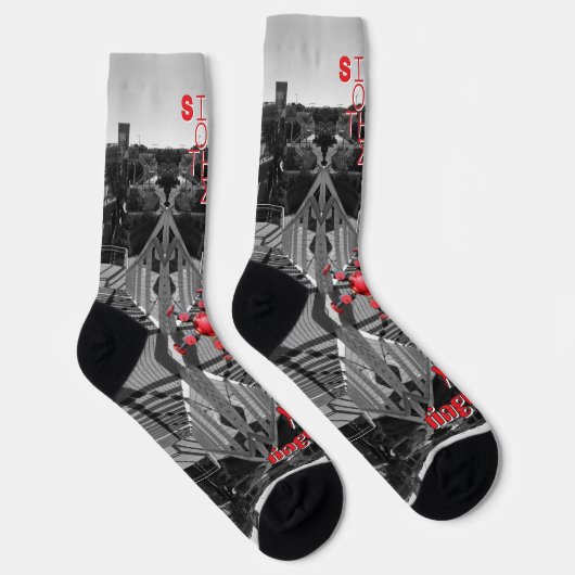 Chaussette Temps de fin rouge (Droite)
