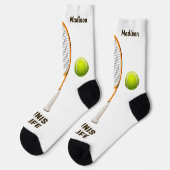 Chaussette Tennis de nom et de texte personnalisés (Gauche)