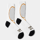 Chaussette Tennis de nom et de texte personnalisés (Droite)