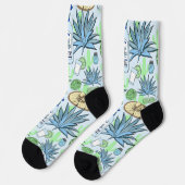 Chaussette Tequila Sombreros et cactus à motifs (Gauche)