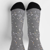 Chaussette Terrazzo gris moderne (Haut)