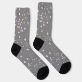 Chaussette Terrazzo gris moderne (Droite)