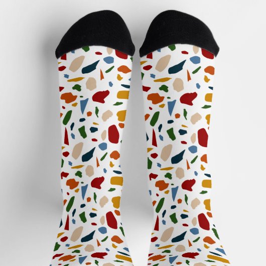 Chaussette Terrazzo Motif coloré (Haut)