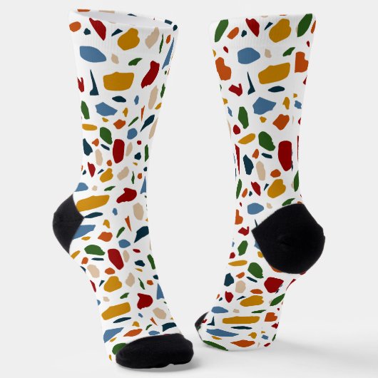 Chaussette Terrazzo Motif coloré (Angulaire)