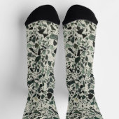Chaussette Terrazzo Vert Moderne (Haut)