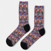 Chaussette Tervueren écossais Saint-Valentin  (Gauche)