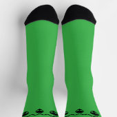 Chaussette Tête d'alien vert extraterrestre (Haut)