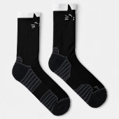Chaussette Tête de chat noire (Droite)