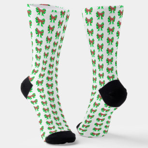Chaussette Tête de chien de Noël Retriever doré Silhouette Wh
