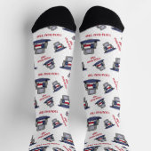 Chaussette Texas Road Trip State Drapeau Chaussettes de camio (Haut)