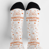 Chaussette Texte Joyeux Halloween (Haut)