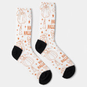 Chaussette Texte Joyeux Halloween (Droite)