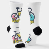 Chaussette Texte personnalisé Copenhague Danemark (Angulaire)