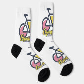 Chaussette Texte personnalisé Copenhague Danemark (Droite)