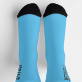 Chaussette Texte usé et rayé Workout 247365 bleu (Haut)