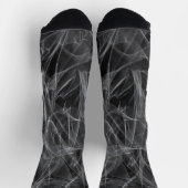 Chaussette Texture de volute de fumée élégante (Haut)