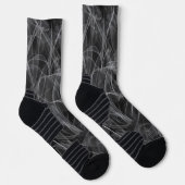 Chaussette Texture de volute de fumée élégante (Droite)