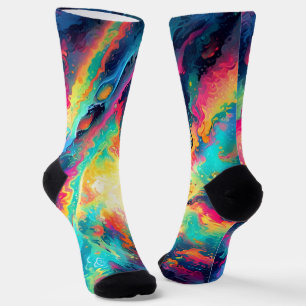 Chaussette Texture fractale abstraite
