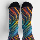 Chaussette texture fractale Abstraite (Haut)