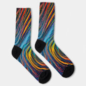 Chaussette texture fractale Abstraite (Droite)