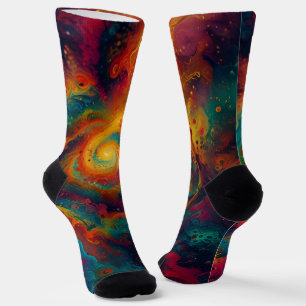 Chaussette texture fractale Abstraite