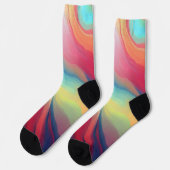 Chaussette texture fractale Abstraite (Gauche)