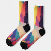 Chaussette texture fractale Abstraite (Gauche)