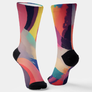 Chaussette texture fractale Abstraite