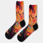 Chaussette texture fractale Abstraite (Gauche)