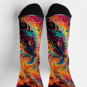 Chaussette texture fractale Abstraite (Haut)