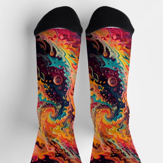 Chaussette texture fractale Abstraite (Haut)