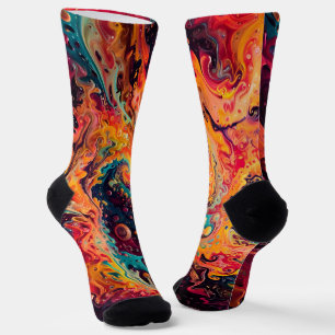 Chaussette texture fractale Abstraite