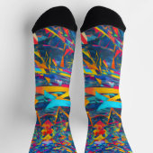 Chaussette texture fractale Abstraite (Haut)