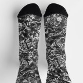 Chaussette Texture métallique de l'huile d'aluminium (Haut)