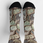 Chaussette texture murale en pierre (Haut)