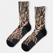 Chaussette Texture par bandes (Gauche)